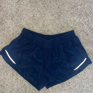 Navy Lulu lemon athletic shorts